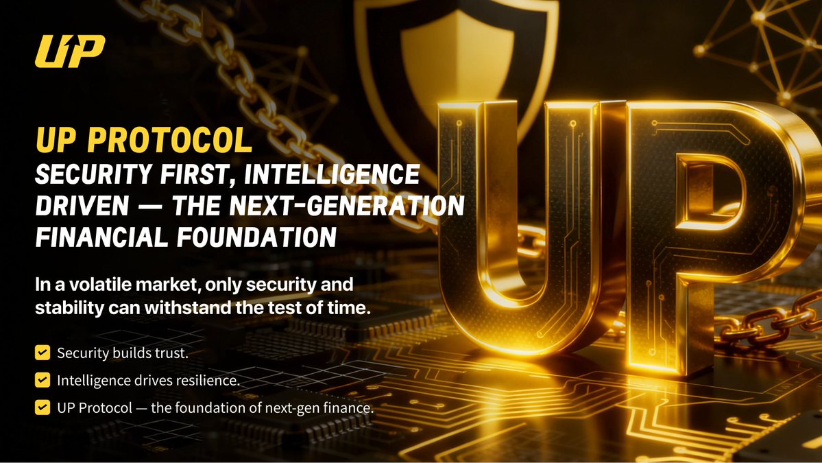 UPProtocol_Web3's tweet image. UP Protocol always upholds the principle that “Security is the bottom line.” 🛡✨

🔍 Rigorously audited smart contracts

🧠 On-chain risk control &amp;amp; real-time monitoring

🤖 AI-powered optimization to reduce human error

UP is not a short-term profit experiment,
but a resilient…