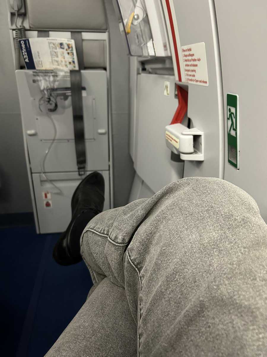 I am quite convinced that the person who designed seats next to the aircraft emergency exits must have been a person roughly my size. Thank you!