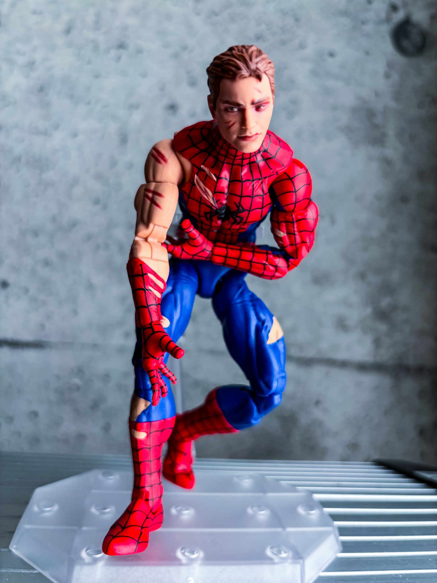 【マーベル　レジェンド　レトロ】ピーター・パーカー G☆ レトロ ピーターパーカー フィギュア marvel スパイダーマン