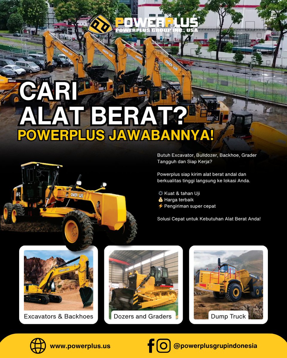 PowerplusgrupID's tweet image. 💪 Powerplus PD3960Z-II Dirancang untuk tantangan tambang paling berat.

Dengan kapasitas angkut besar dan performa tangguh, unit ini siap bekerja tanpa kompromi di setiap medan.

📞 Untuk informasi lebih lanjut dan harga: ✆ +62 811-8112-8882

#POWERPLUS #miningdumptruck