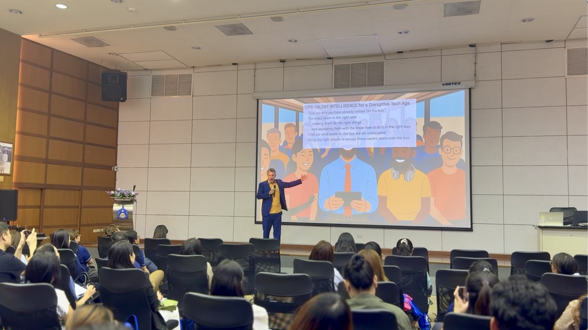 thinkergy's tweet photo. Thinkergy's Dr. D was honored to speak at the 🇹🇭🤝🇯🇵 TPA HR Festival 2026 on

“TIPS: Align Your Talents for Success in the Sixth Wave.”

In a world reshaped by tech, it’s people alignment that drives innovation. 🌊💡

#TIPS #Thinkergy #SixthWave #FutureOfWork #TalentIntelligence https://t.co/YSUWcZvKXS