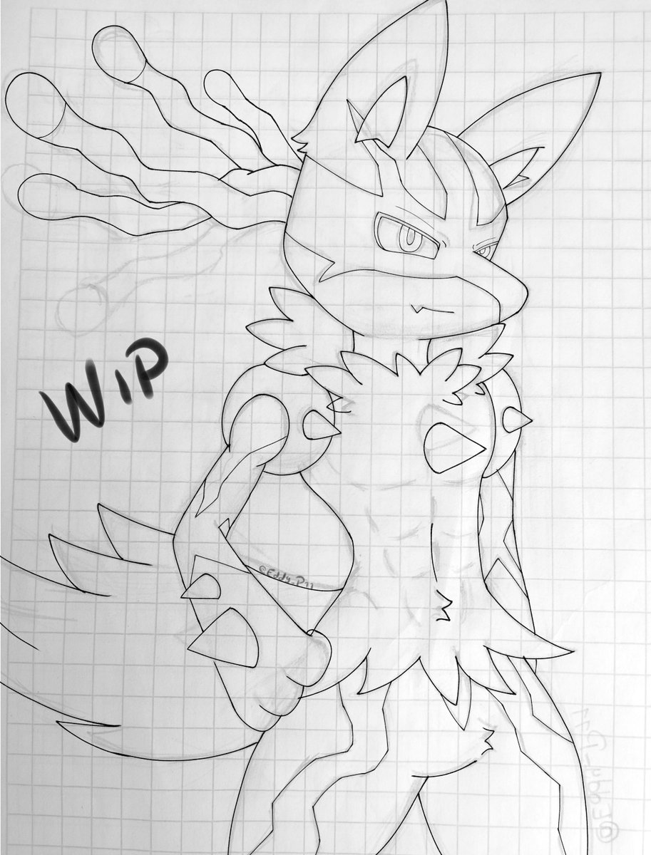 Wip ❤️💙

#Lucario #Pokemon #pokemonfanart #ルカリオ
