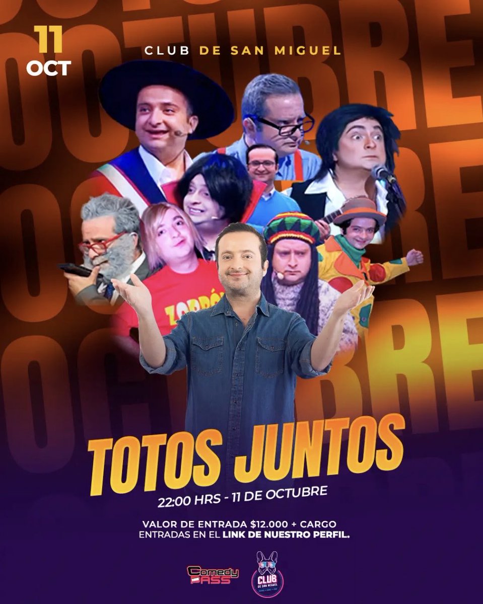 ToToAcToR's tweet image. Calendario TOTOS JUNTOS este fin de semana:
Melipilla - San Miguel y Casa Blanca
Ven a ver este show que encanta y que sigue recorriendo Chile!!