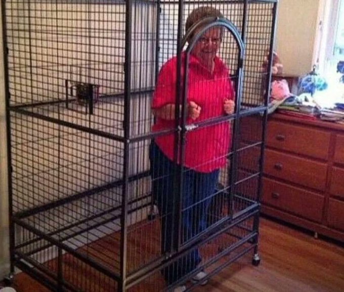 grandma not coming out of this cage until $MLG is at 1b