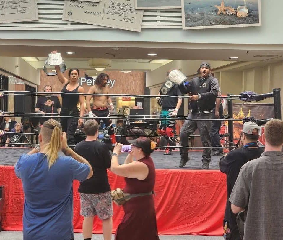JD32796's tweet photo. As a group, Brothers in Arms are the @WrestlingAtomic tag team champions and we also hold the ALW Hype Pro Wrestling  Tag Team Championships.
#thebest #brothersinarms #tagchamps #WWE #NXT #mlw #TNAWrestling #TNAXplosion #AEWDynamite #AEW #newjapan #indywrestling #pwi500 #bwi500 https://t.co/wlM8z9aKE1