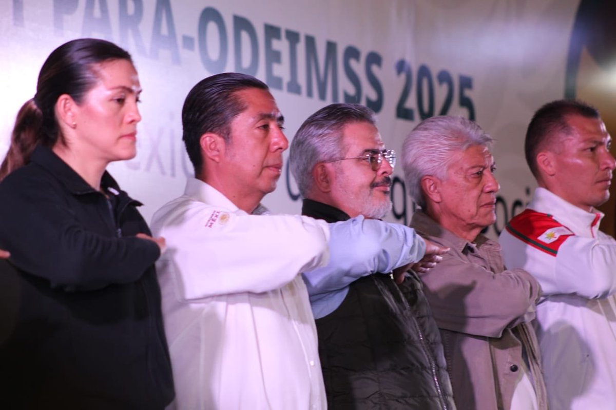 Tu_IMSS's tweet photo. 🏅 Inauguración de los Juegos Deportivos Nacionales #ODEIMSS y #PARAODEIMSS 2025.

🎽 El Centro Vacacional #IMSS #Oaxtepec es sede de este gran encuentro que promueve la inclusión, el trabajo en equipo y el espíritu deportivo. 💚 https://t.co/qhFRslKuWA