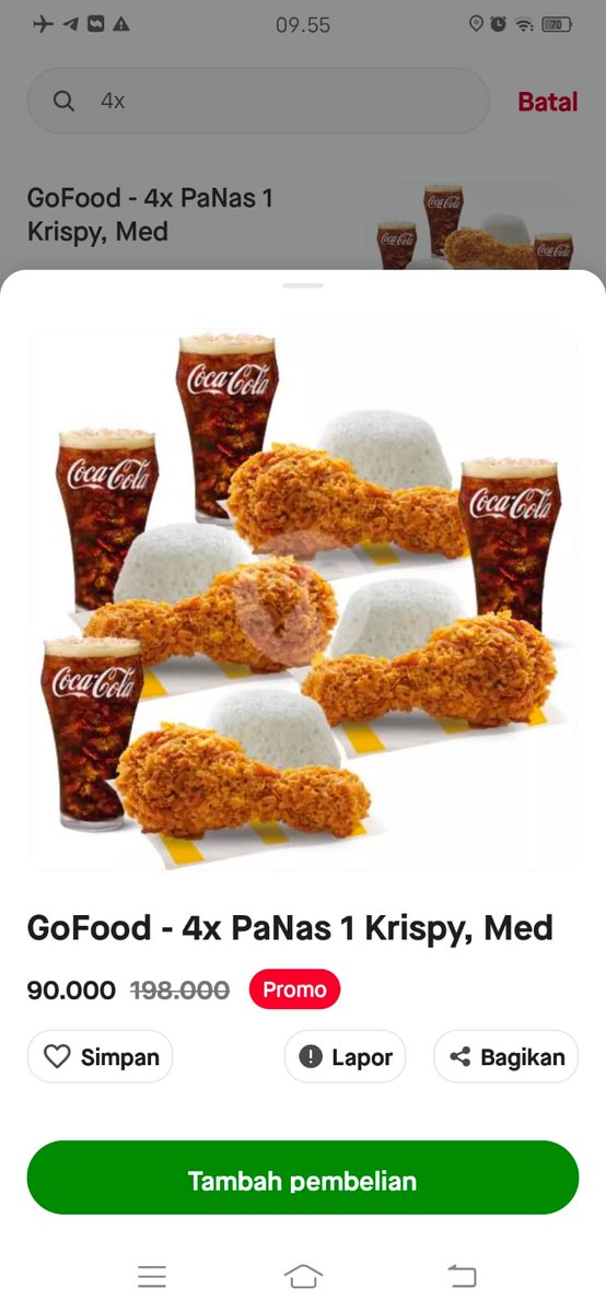 ZidanXlt's tweet photo. @gofoodindonesia Tengah malem craving McD? tinggal buka GoFood 😭 Otomatis kenyang banget pake GoFood sih parah https://t.co/v28R6yaqzd