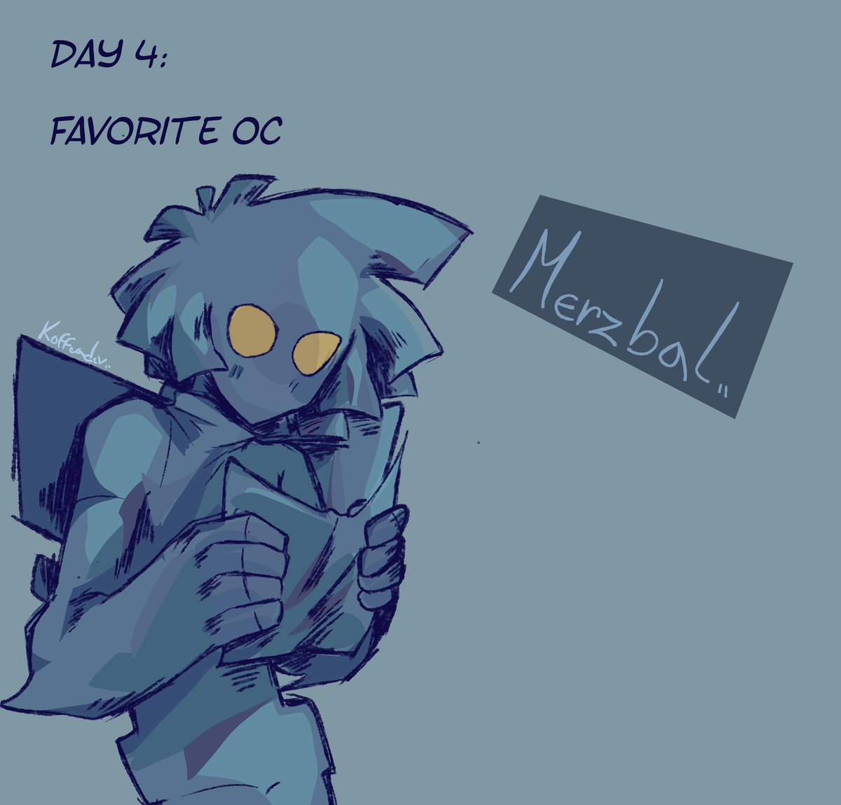 Koffeader_'s tweet photo. Uerhhh day 4 yeahhhss,, he is my baby... My little sushine, my handsome lilguy, He was a character that I created as my representation of my favorite artists, @/Nero_Geist. [Sure, it was a character from my old account] ... My pretty Merzbal. 
#Inktober #OC https://t.co/BE2TLgG7ue