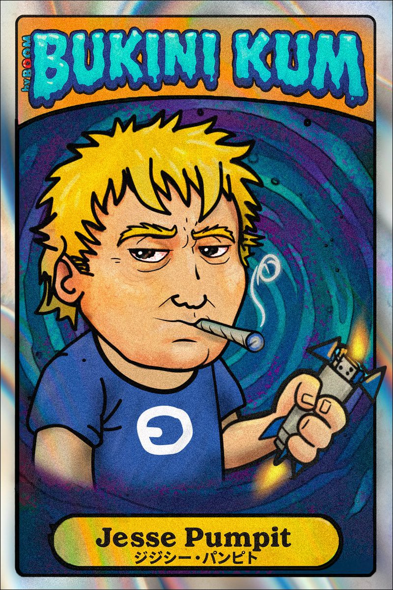 LuckDG's tweet image. I got tired of seeing AI and started drawing this ....I don't think #JessePollak watch it, but here's his garbage pail kids / kumini kum NFT version. on  #vibedotmarket @vibechain @jessepollak