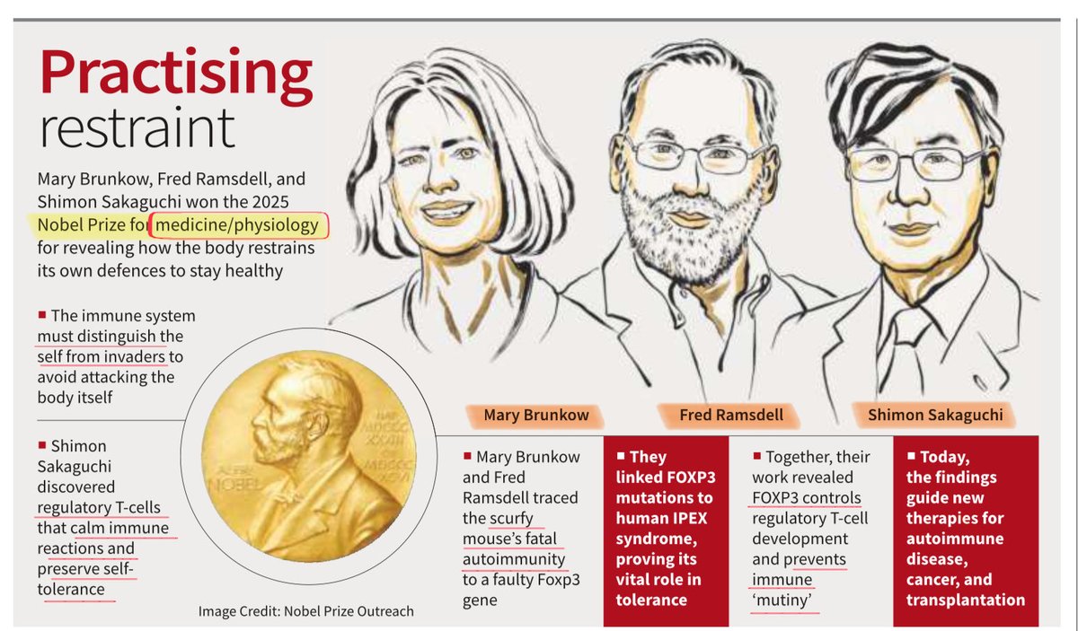 StudyRules12's tweet image. #upsc
#Currentaffairs
 #Medicine 
#nobelprize2025
