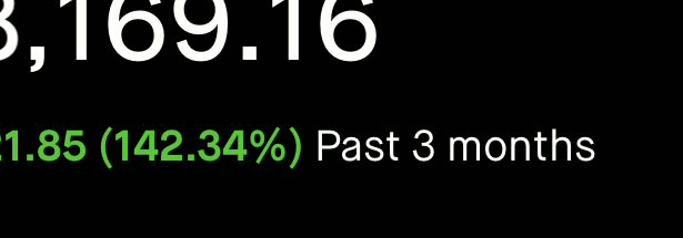 ScriptedAlchemy's tweet image. Personal record. 142% in 3 months.