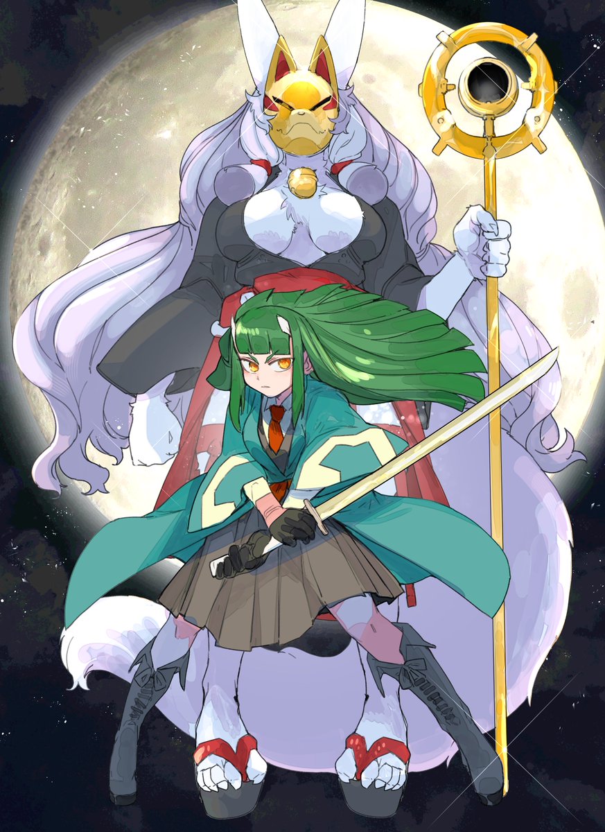 スミレ登場回で月をバックにした絵を描いたんだけど、べつにスミレは月との因果関係は全然ないです 