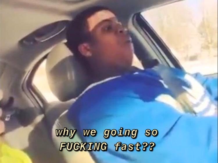 the normandy crew every time shepard is driving the mako