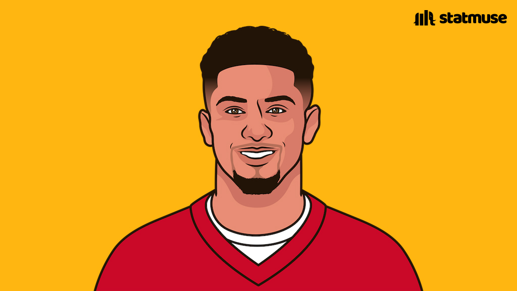 The only QB with:

300+ passing yards
50+ rushing yards
1+ passing touchdown
1+ rushing touchdown

in a game this season.