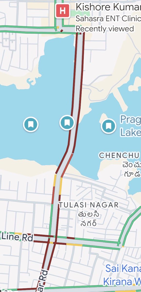 Daily commuters on #PragathiNagar Lake road are struggling as <a href="/GHMCOnline/">GHMC</a> left the CC road pending after digging. Blaming rains isn’t enough, why start work in the rainy season? Even alternate route is in bad shape. <a href="/gadwalvijayainc/">Vijayalaxmi Gadwal</a> <a href="/SatishManneINC/">Satish Manne</a> <a href="/ZC_Kukatpally1/">Zonal Commissioner Kukatpally</a> <a href="/HiHyderabad/">Hi Hyderabad</a>