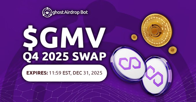 $GMV Q4 2025 SWAP IS NOW OPEN!🔀👻

Follow instructions below to swap existing #ghostAirdropBot GMV Points to on-chain $GMV tokens. You need at least 50 GMV to qualify for the swap 🔥🚀

$GMV Q4 2025 SWAP RULES:
🔗 http://ghostchain.io/q4-2025-swap

ENDS: 11:59 PM EST on Dec 31, 2025