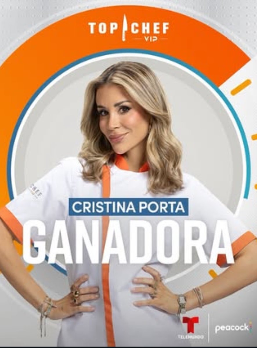 Felicidades por el triunfo <a href="/Cris_Porta/">Cristina Porta 🤍</a>  #TopChefVIP
