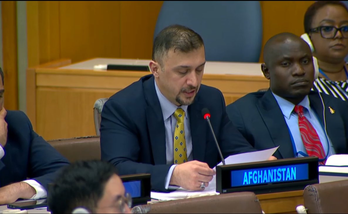 AFGMissionUN's tweet image. At #UNGA80’s 3rd Committee, Afghanistan reaffirmed that the plight of the Afghan people remains one of the world’s most urgent human rights crises.

🗣️ “There can be no peace without justice, no development without inclusion, and no stability without women.” — H.E. Naseer A.…