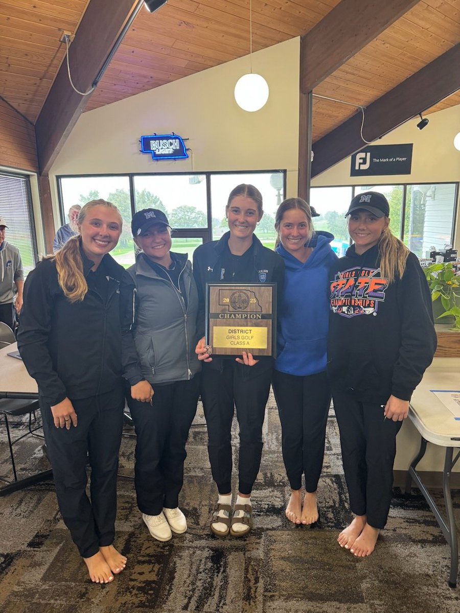Marian Golf is the District A1 Champion after a cold &amp; wet day on the course.  On to State!