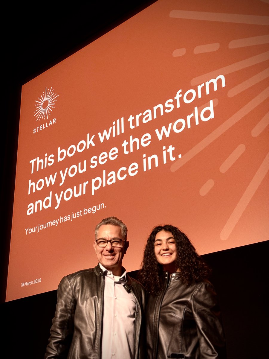 This book was written to reimagine the future of humanity, so when it came time to record the audiobook, we made a choice:

Instead of our voices, we asked Scarlet (<a href="/jamiearbib/">jamie arbib</a> 's daughter) and Allyson (<a href="/tonyseba/">Tony Seba</a> 's niece) to narrate. Because Stellar is ultimately about their