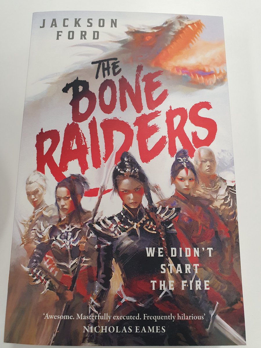 On a strict budget right now (I thought the horror of the month would be the movies I'm watching but turns out it's vet bills as well), but I decided to treat myself to a book. Heard good things about this and I was instantly sold on riding giant lizards (&amp; the beautiful cover!)