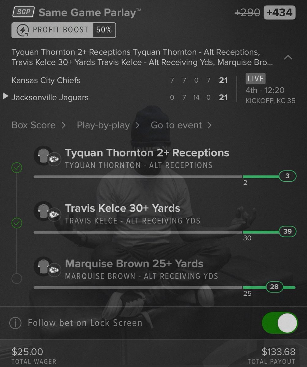 AllOffRisks's tweet image. Small Gains 

 (+434)📈

Shiners Premium Access - whop.com/all-off-risks/

#viral #nfl #gamblingx #parlay