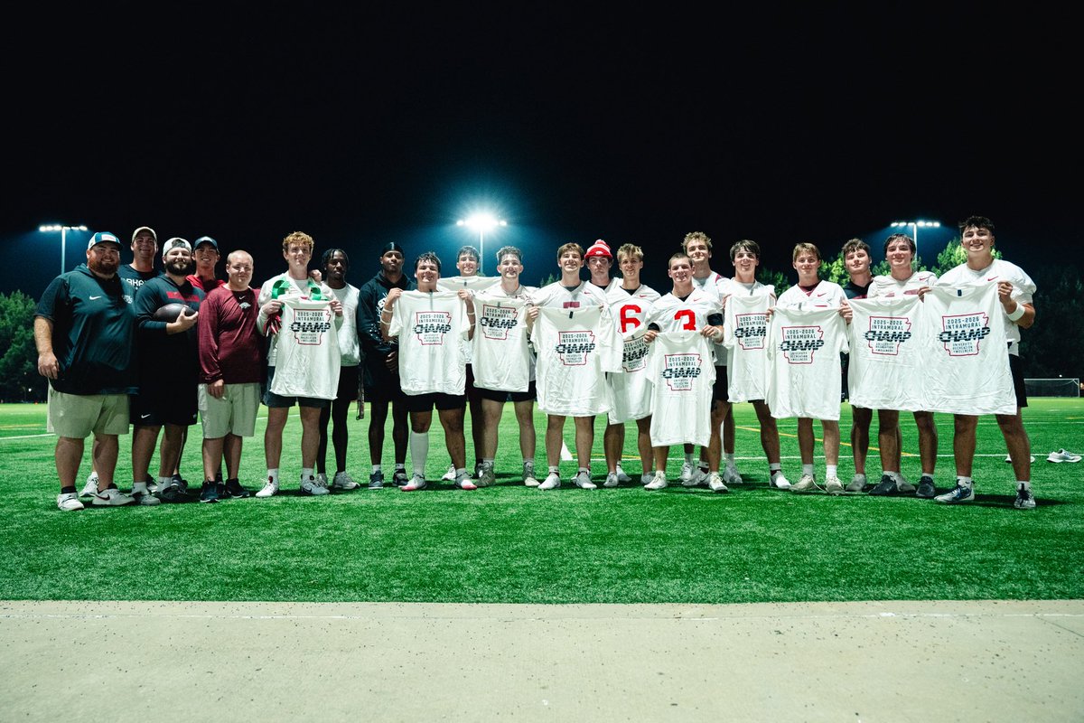 RazorbackEquip's tweet image. Arkansas Student Managers are the 
2025 INTRAMURAL CHAMPIONS!