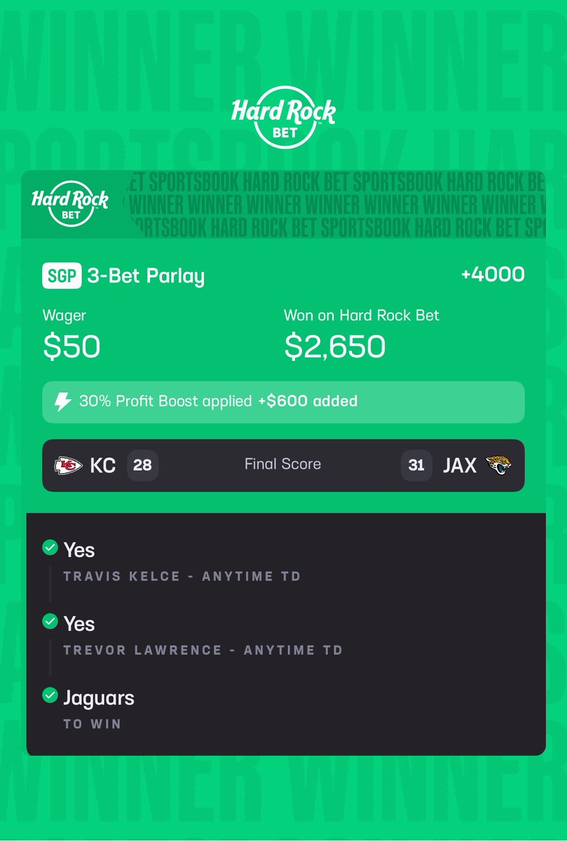 pickswithalan's tweet photo. Let’s. Fucking. Go. 😤

BANGG BANGG✅✅

+4000 odds parlay on MNF👨‍🍳

Came down to the wire on that one🤏🏼

#MNF #NFL #HardRockBet https://t.co/3gGYZqCGjG