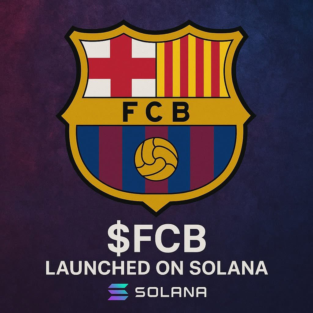 galaxyraidarmy's tweet image. FC Barcelona launches $FCB on Solana, enhancing fan engagement globally. Built on Solana, driven by Barça’s spirit of excellence.
#FCBarcelona #FCB #Solana #Innovation #BarcaFans #Blockchain #Web3
pump.fun/coin/4gg7k5vVt…