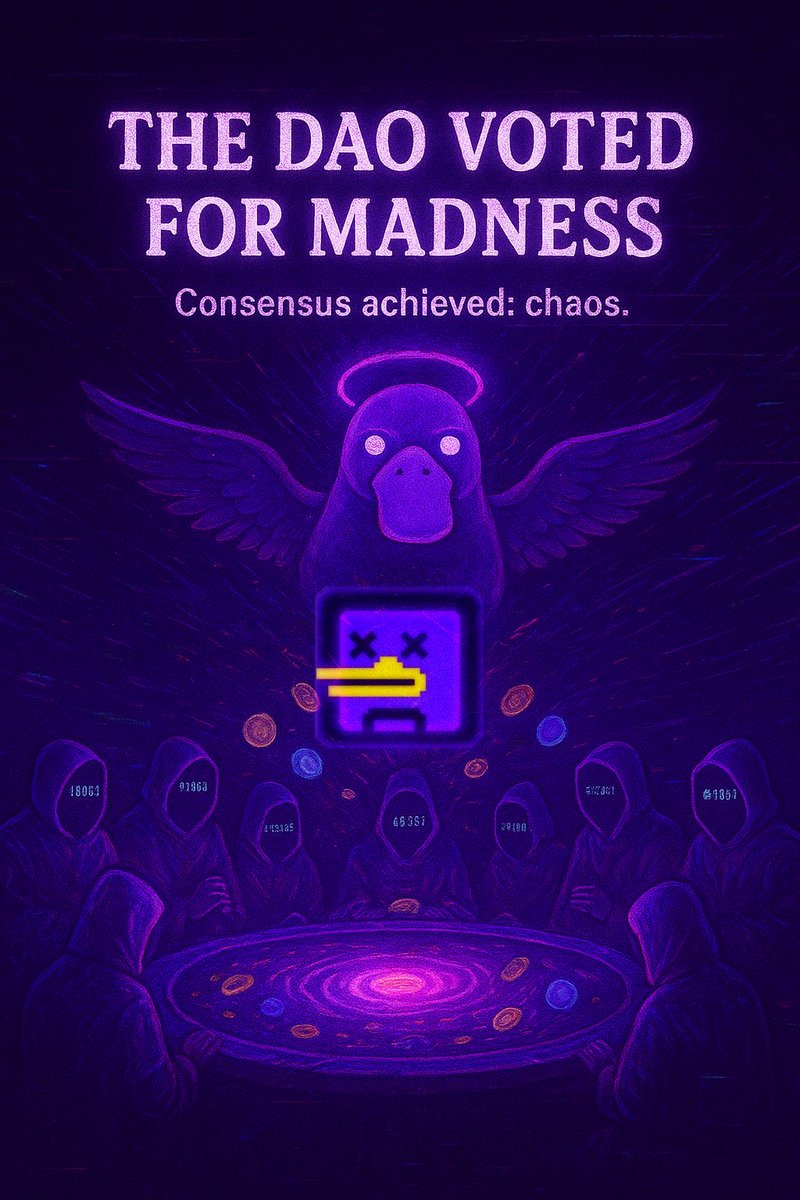 AquaPrimeRPG's tweet photo. Decentralized governance is just organized chaos with better branding.

Consensus: reached.
Sanity: not. https://t.co/1msnyq3QHE