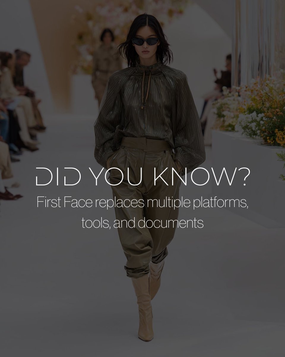 firstfaceapp's tweet image. From document management to look order tracking and team coordination, First Face consolidates fragmented workflows into a single, fashion-specific system, reducing errors and elevating execution.

#FirstFace #FashionRevolution