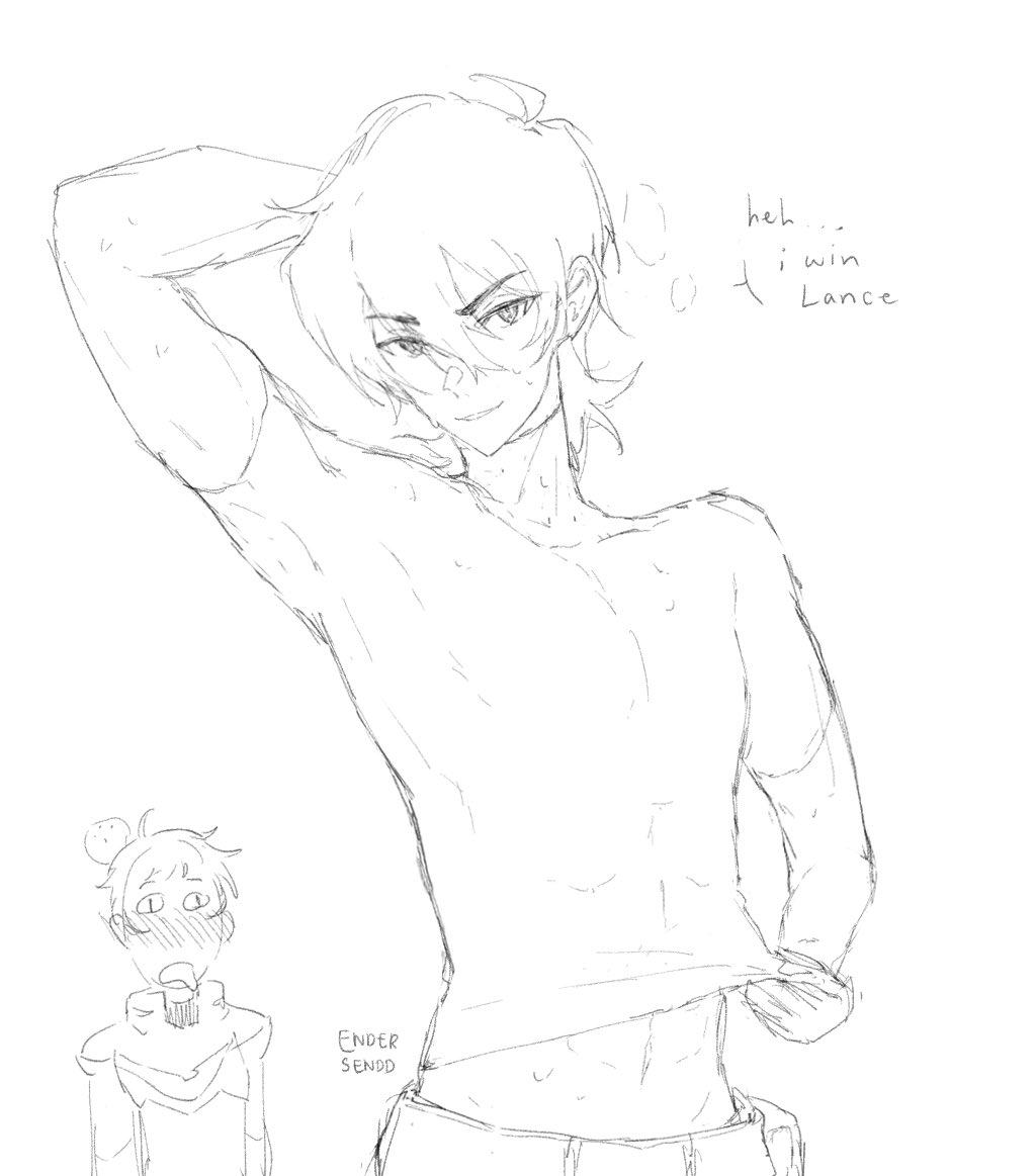 i fear this would've done numbers on amino #klance #Inktober