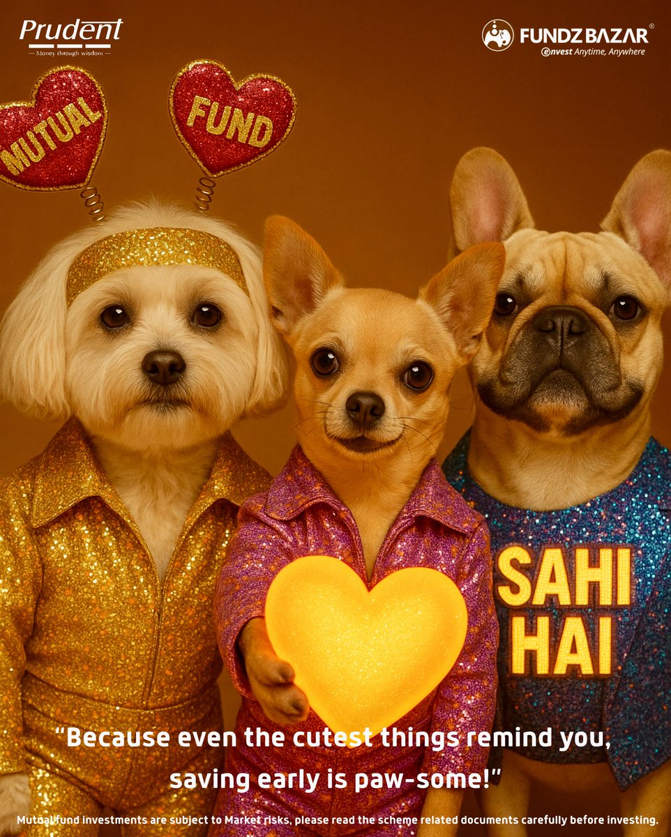 gearupyourskill's tweet photo. 🐶💛 Saving early is truly paw-some!
Start your SIP today and let your wealth grow while you enjoy life’s little joys.

#MutualFundSahiHai #SIPSahiHai #WealthJourney https://t.co/Czm7zGozM7