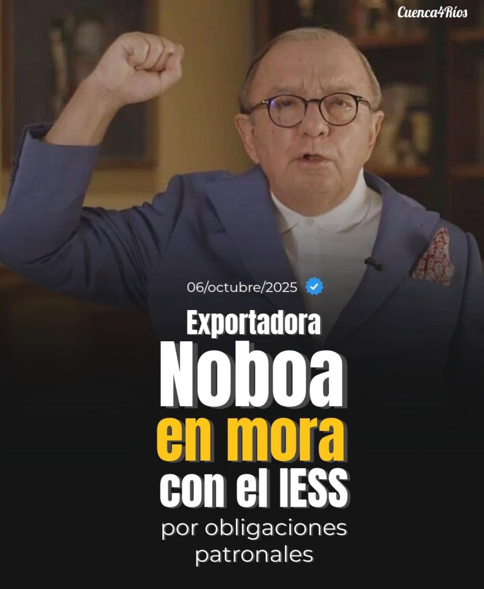 No pasa nada. Noboa se borra las deudas y ya.
#ElNuevoEcuadorImpulsa la corrupción.