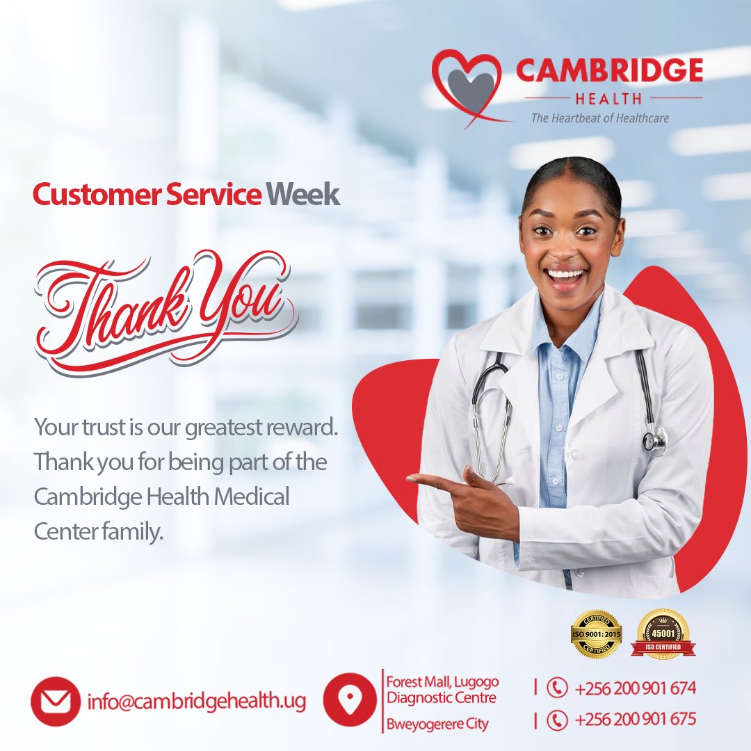 Happy Customer Service Week. Our heartfelt gratitude goes out to you, our cherished customers. 
 
Your trust in us is never taken for granted, it is the reason we exist, the reason we keep pushing to offer you the best care possible.
 
#CustomerServiceWeek2025