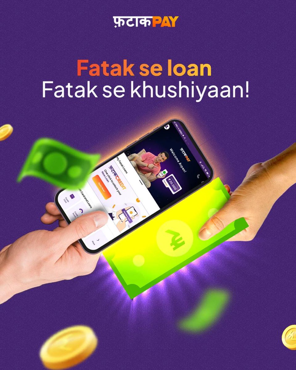 FatakPay's tweet photo. With FatakPay by your side, happiness is always just one tap away!
#FatakSeLoan #FatakSeKhushiyaan #InstantLoan #SmartFinance #QuickMoney #EasyLoans #DigitalFinance #MoneyMadeSimple #FatakPay #InstantHappiness https://t.co/68lREtDqf3