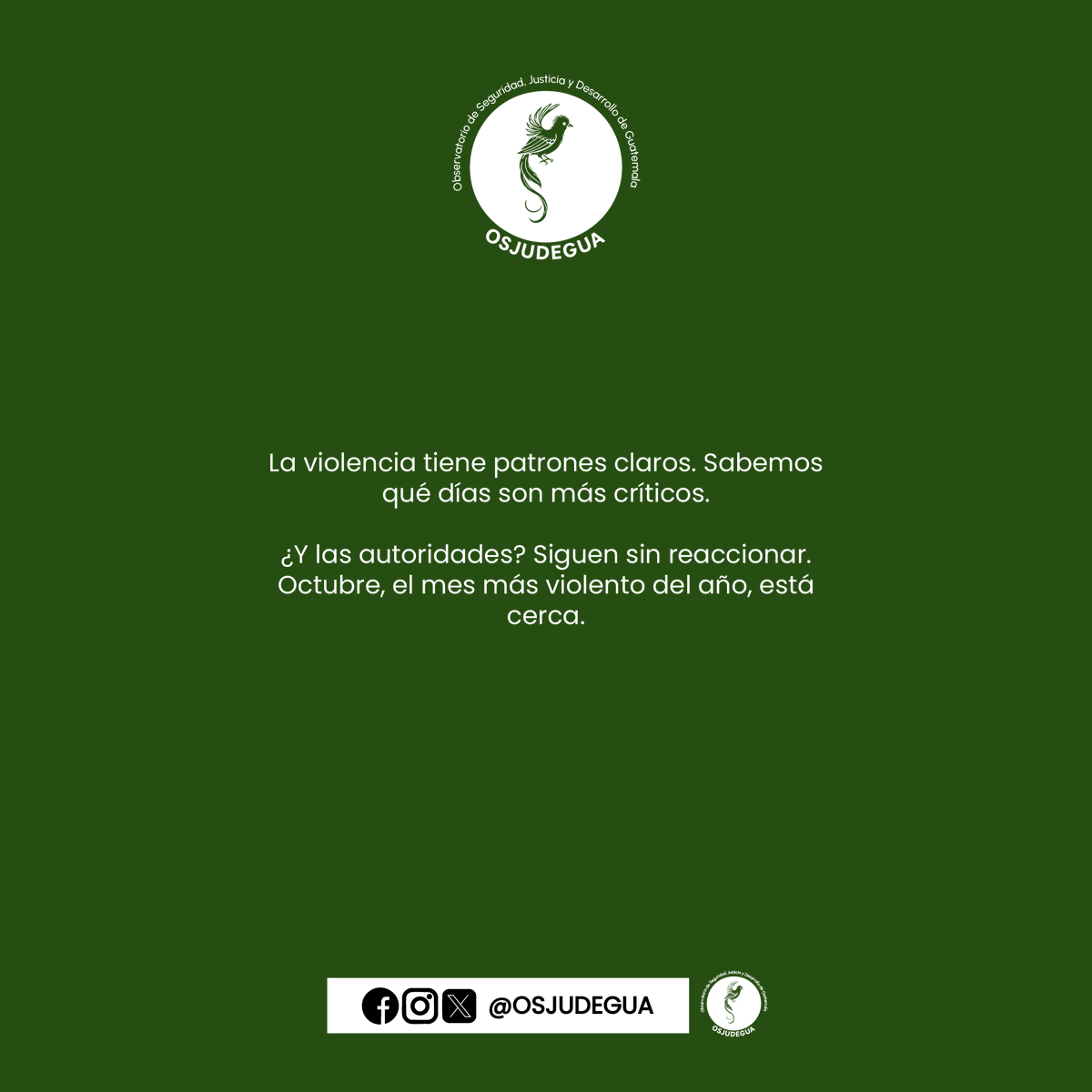 La violencia no es un misterio. Tiene patrones claros.
 Entre enero y agosto 2025, los martes y jueves concentran gran parte de los homicidios en el país.
  En julio, el martes acumuló 30% de las muertes violentas.
La información está aquí, mes a mes, lista para usarse. Pero las