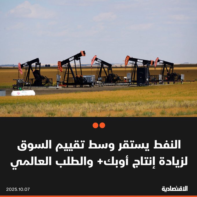 استقرت أسعار النفط اليوم الثلاثاء، إذ تراجعت المعنويات التي ارتفعت بعد زيادة إنتاج أوبك+ بأقل من المتوقع، بسبب ضعف الطلب العالمي. خام برنت ارتفع 0.02% إلى 65.48 دولار للبرميل، واستقر خام تكساس عند 61.69 دولار 