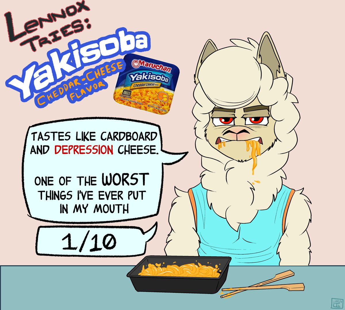 Lennox tries: Yakisoba - Cheddar Cheese ramen