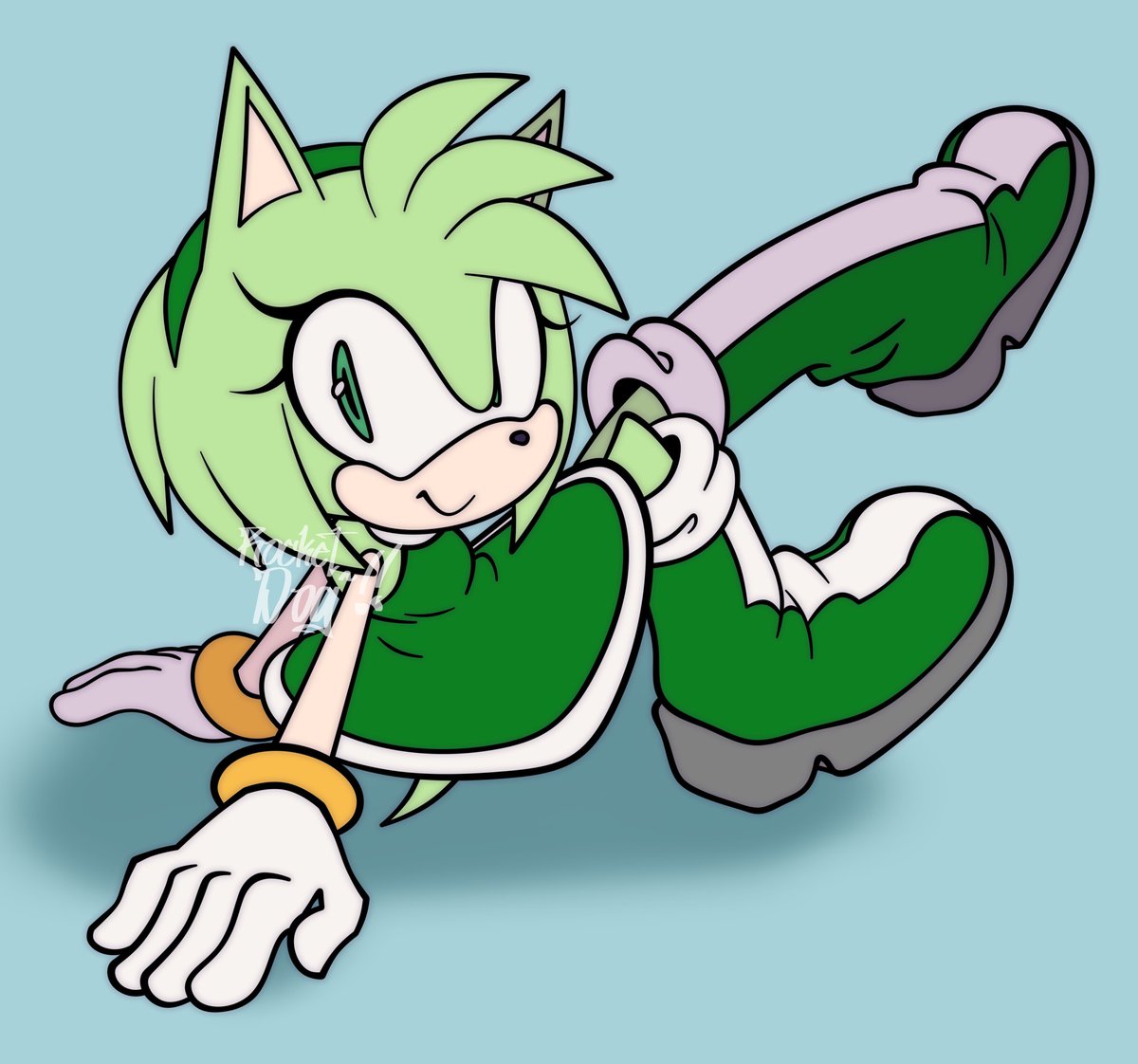 she's green for an amazing reason #amyrose #SonicTheHedgehog
