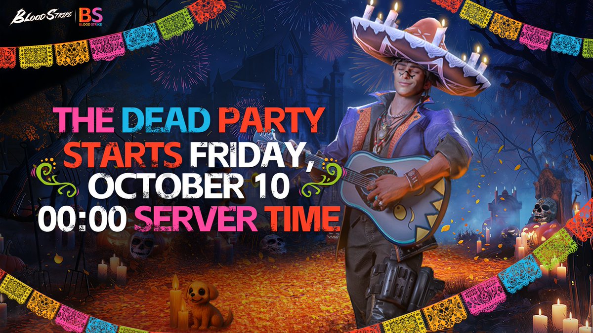 The Dead Party is almost here!

Get ready to celebrate the night where the living and the fallen clash. Starts Friday, Oct 10 – 00:00 Server Time.

#BloodStrike #BS