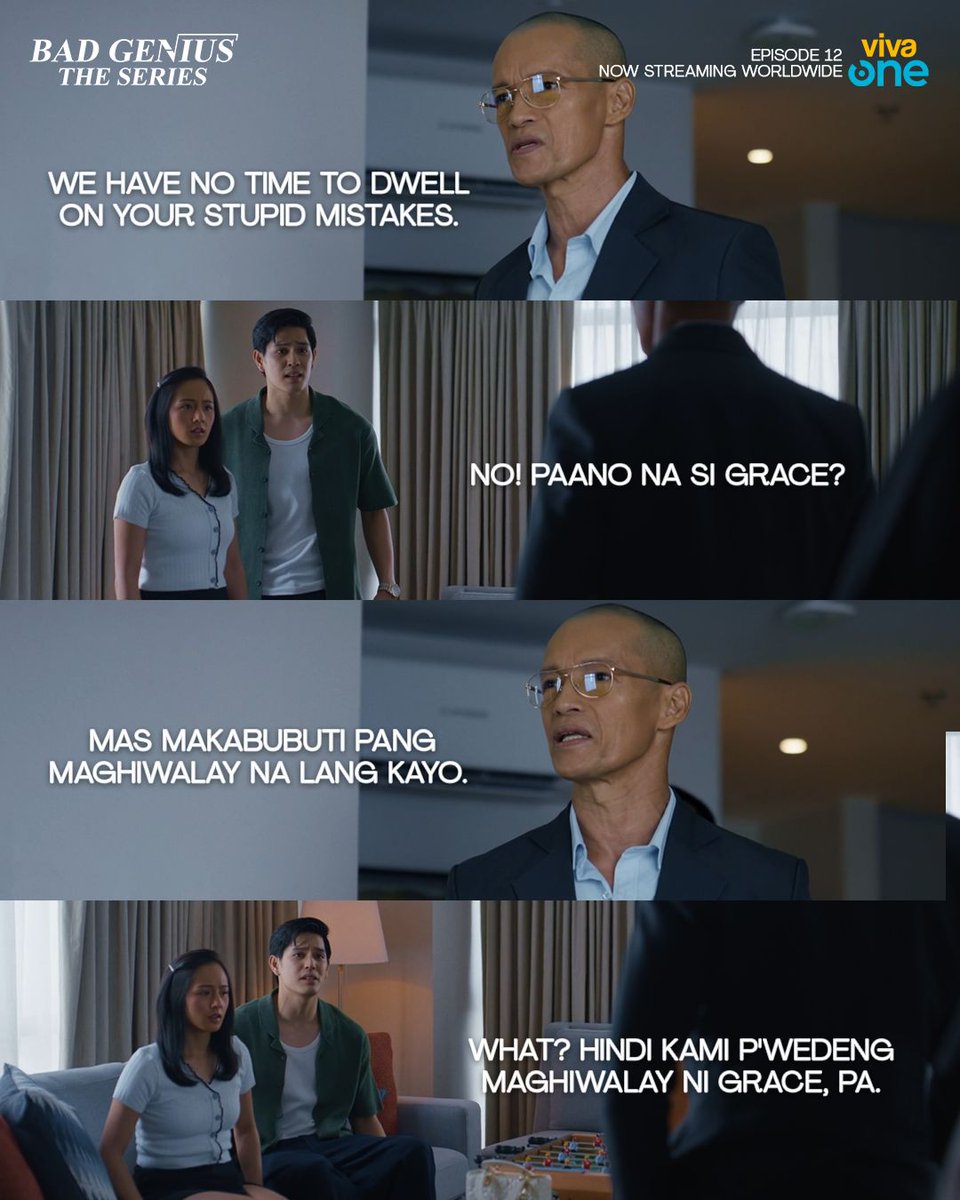 VivaOnePH's tweet photo. #PATACE NO MORE? 💔
Ipaglaban kaya nina Pat at Grace ang relasyon nila hanggang sa huli? O susuko na lang para sa ikabubuti?
Let the genius moves begin!: (deeplink) https://t.co/2p7dZ0wgvy
New episode every Friday.
#BadGeniusPh #BGTSBreakingPoint #BGTS #VivaOne https://t.co/g9lbkXTqXW