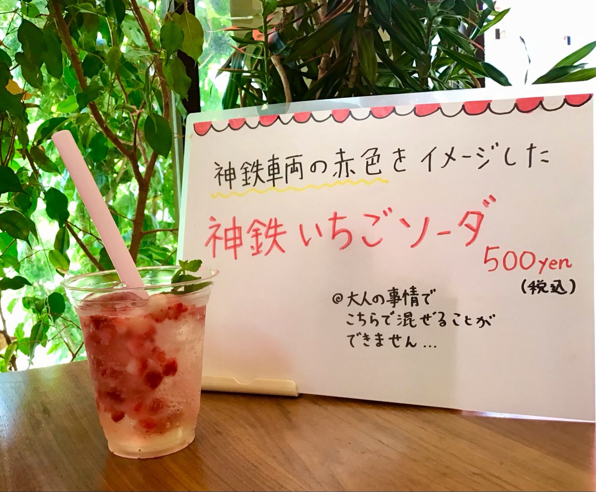 DripNel's tweet photo. 10/12(日) 開催神鉄トレインフェスティバ���にてスペシャルドリンクを販売します！

爽やかソーダと甘酸っぱいいちごの相性がバッチリです👌

ドリンク1杯のご購入につき、「デ101形101号車」のオリジナルシールをプレゼント！
ぜひご賞味あれ！！
#こーひい屋 #神鉄トレインフェスティバル2025 https://t.co/Z3XbBFLeOf
