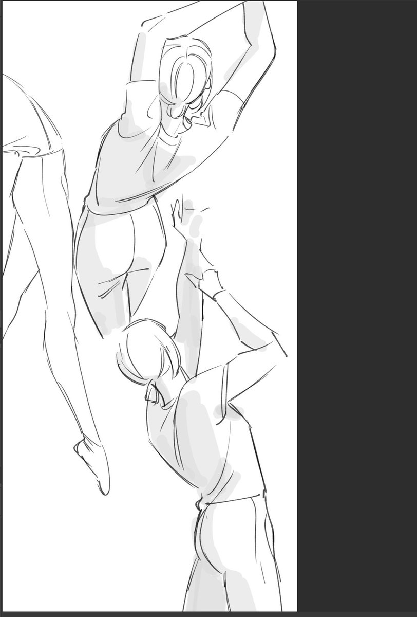 人体を上手く描くための一番の練習はエロシーンを描くことだと思っていましたが、バレエのポーズの模写とかするといいかもの気づきを得た　エッチなやつ描けない人はこっちでもいいのかも