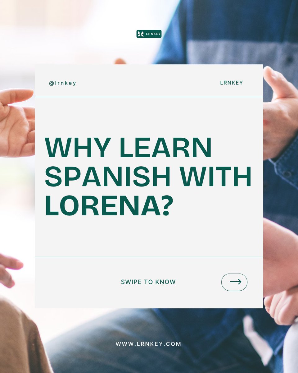 lrnkey's tweet image. Ready to finally learn Spanish — the fun way? 💃

Meet Lorena, a Colombian native who turns every class into a cultural experience! 🇨🇴

Tag a friend who’s always said “I’ll learn Spanish someday” 👀

#Lrnkey #Tutor #TutorPlatform #LearnAnythingYouNeed #Skill