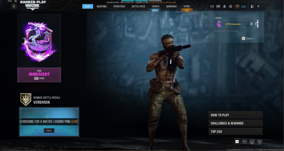 MaxExecutes's tweet image. Top250 run this season is over. Shadow banned 6 times (with TPM and secure boot enabled) in ONE season with -750SR in disconnects and still almost made it, all while getting rage hacked on almost every game. Never got SR compensation either for SR loss due to cheaters banned. GGs