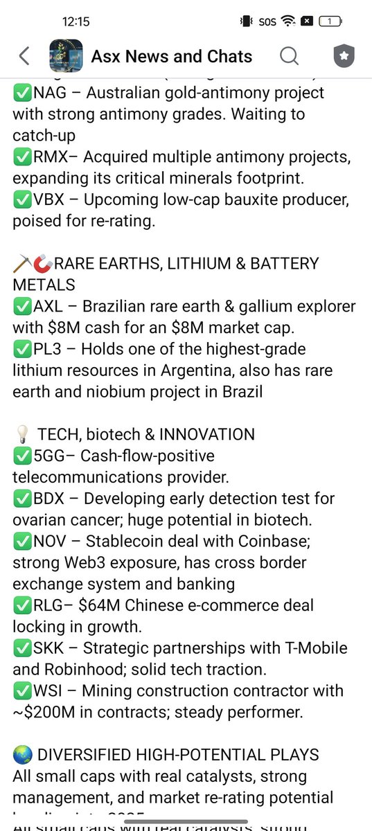 Stock_Traderz's tweet photo. My watchlists and buys for October. Target of at least 200% for each stocks.
$AKN, $CDT, $DAF, $DBO, $GRL, $THB, #T92, $SLZ, $SCN, $EVR, $GNM, $MGU, $NAG, $RMX, $VBX, $AXL, #PL3, #5GG, $BDX, $NOV, $RLG, $SKK, $WSI
DYOR https://t.co/ke4NoMWhkO