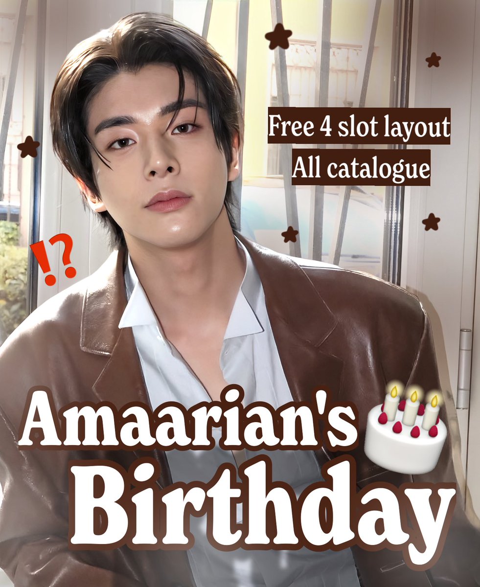 RT will be appreciated! ୨୧

Dalam rangka Amaarian's <a href="/meemanjat/">Amaarian.</a> Birthday 🎉 ada 4 SLOT FREE LAYOUT BY REQUEST ALL SINGLE CATALOGUE yang bisa kalian jemput hari ini 😍💖

Free layout bisa di claim jam 19:15 WIB via DM.

More info scroll down ⬇️

#zonauang #zonaba