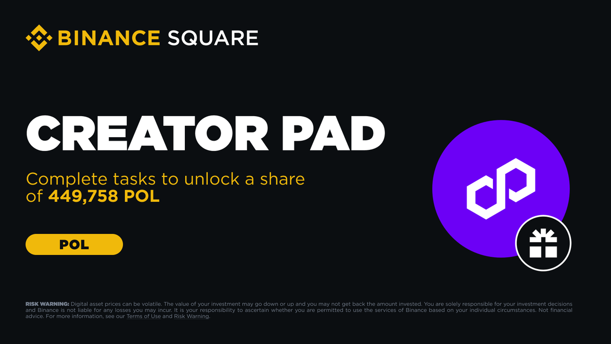 Complete tasks on Binance Square Creatorpad to unlock a share of 449,758 @0xpolygon POL!

👉 binance.com/en/square/post…