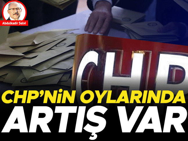 Hurriyet's tweet image. Abdulkadir Selvi yazdı: CHP’nin oylarında artış var
🖊️@abdulkdir_selvi
hurriyet.com.tr/yazarlar/abdul…